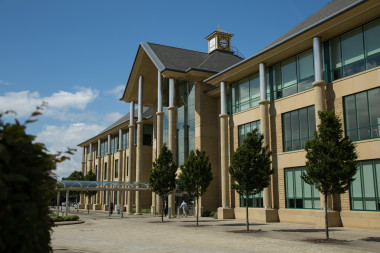 Hilmore House exterior with blue sky