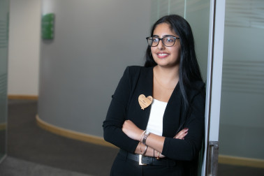 Smartly dressed female colleague in office