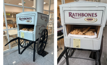 Rathbones old fashioned carriages with bread inside